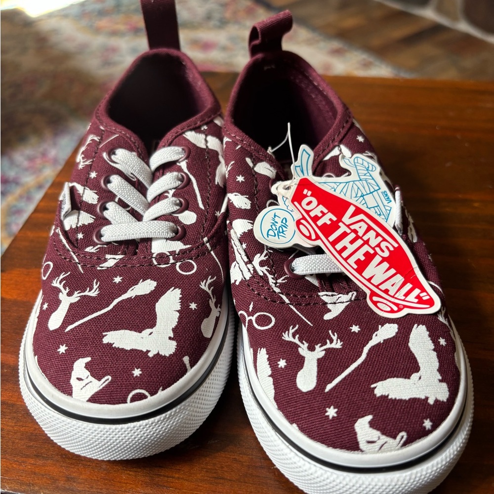 Vans Kids Harry Potter Sneakers with White and Brown Soles